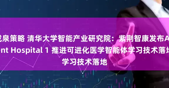 成泉策略 清华大学智能产业研究院：紫荆智康发布Agent Hospital 1 推进可进化医学智能体学习技术落地